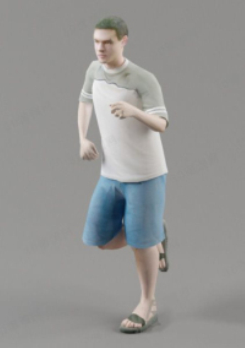 men are running model