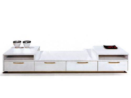 Pure white TV cabinet model