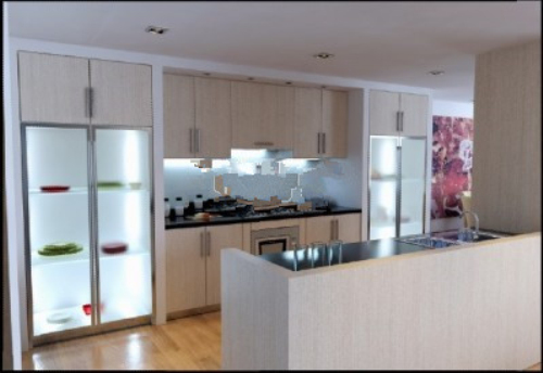 Elegant style kitchen 3d model