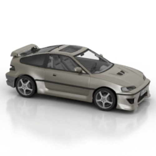 Cool black sports car model