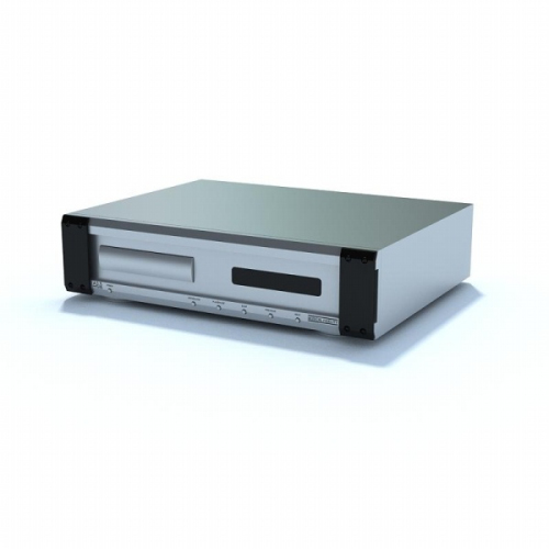 Silver retro player 3D model