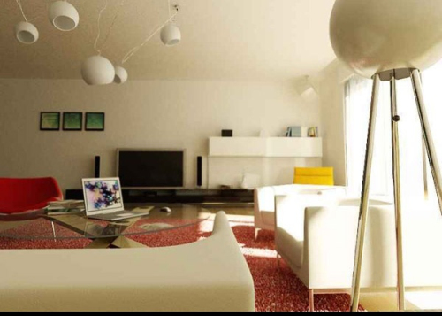 Personalized living room model renderings