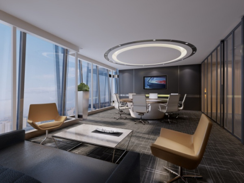 Companies small meeting room 3d model