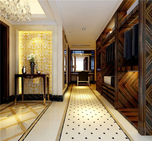 Retro-grade entrance walkway 3D model