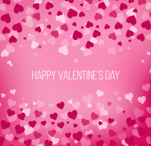 Valentine's Day love background vector material small pieces